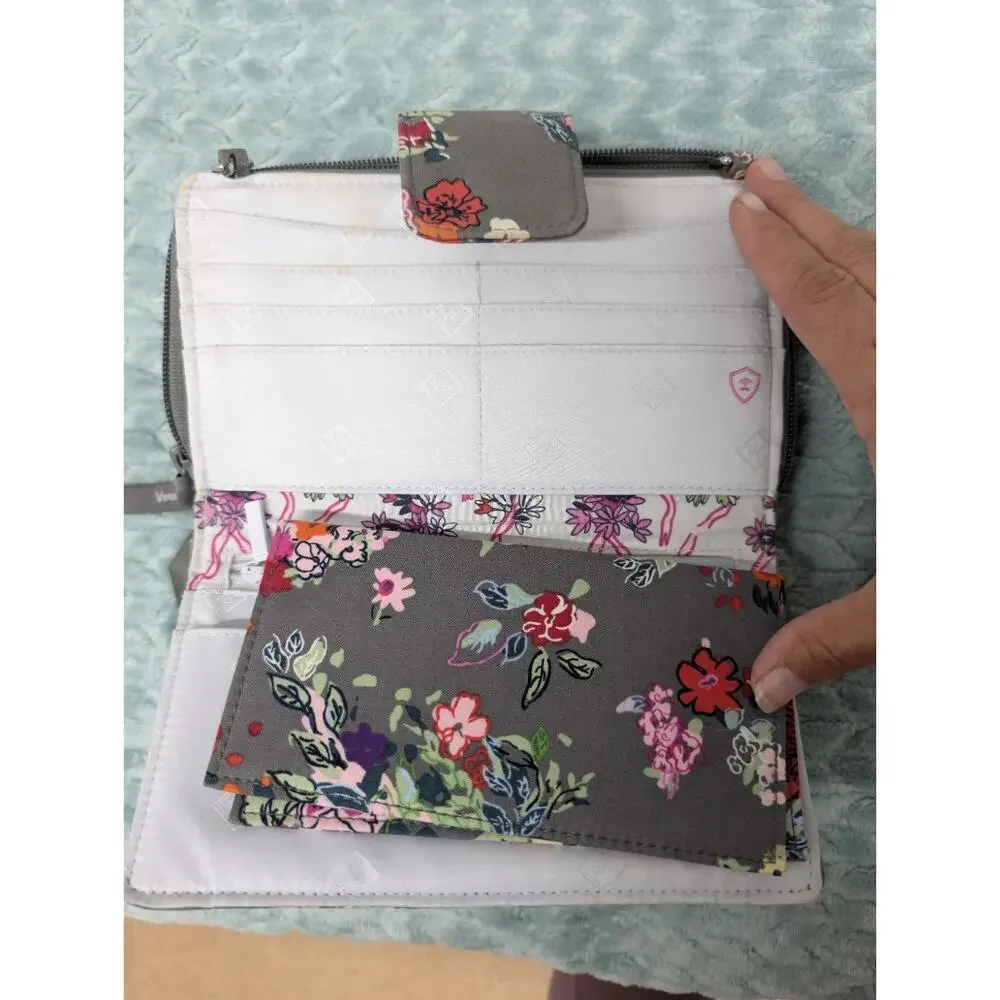 Vera Bradley Hope Blooms Crossbody & Zip ID Wallet - Picture 4 of 8